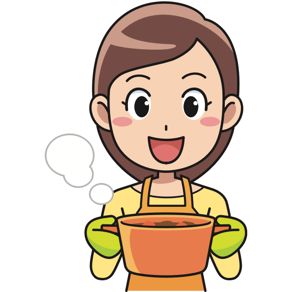 SVG Woman serving a dinner
