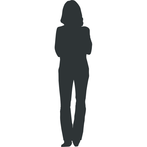SVG Woman silhouette vector graphics