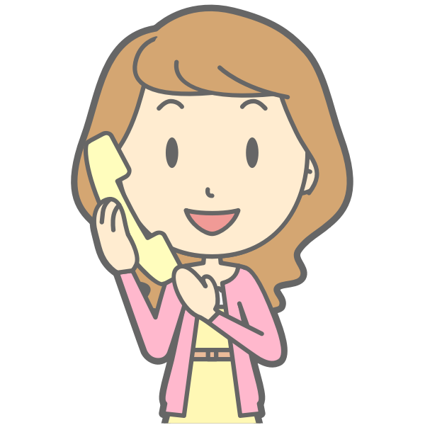 SVG Woman using telephone