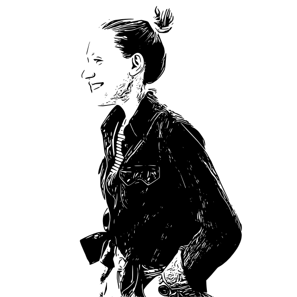 SVG Woman wearing denim