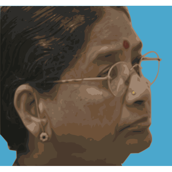 SVG Woman with a Bindi