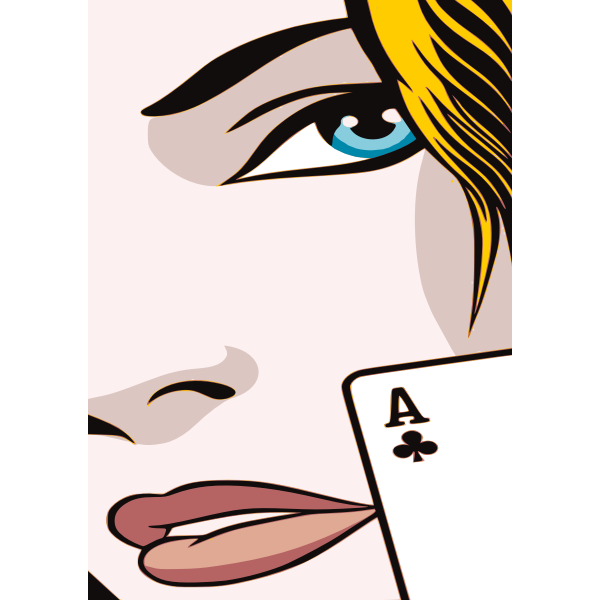 SVG Woman with card