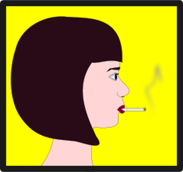 SVG Woman with Cigarette