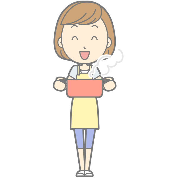 SVG Woman with dinner