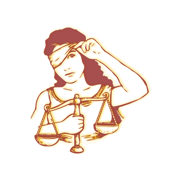 SVG Woman with justice vague