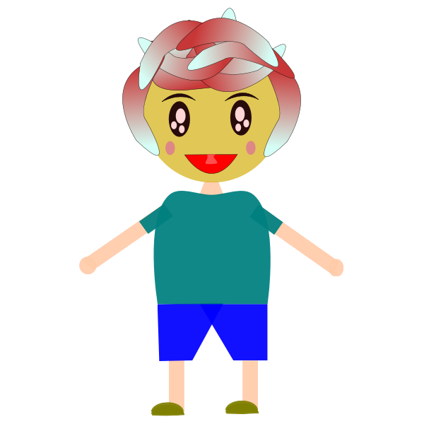 SVG Woman with stretching hands