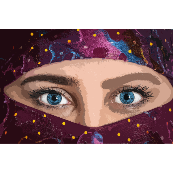 SVG Woman039s eyes image