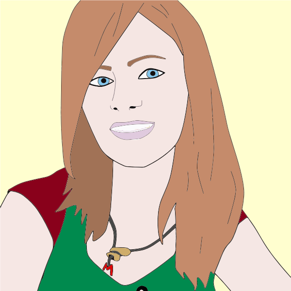 SVG Woman039s portrait image