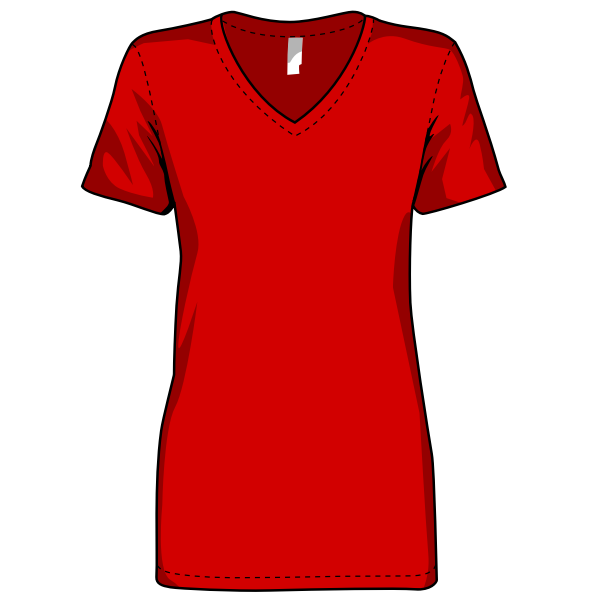 SVG Woman039s red shirt