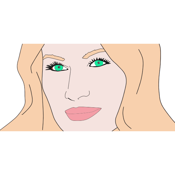 SVG Womans Portrait 11