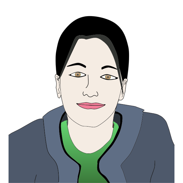 SVG Womans Portrait 13
