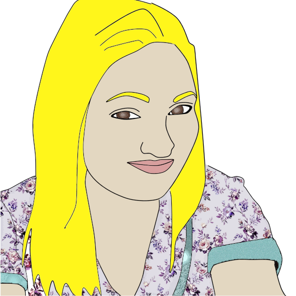 SVG Womans Portrait 16