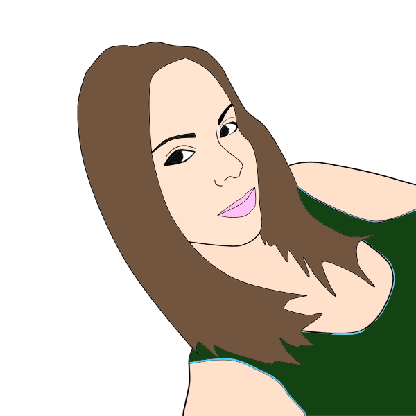 SVG Womans Portrait 17
