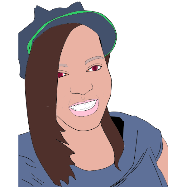 SVG Womans Portrait 4