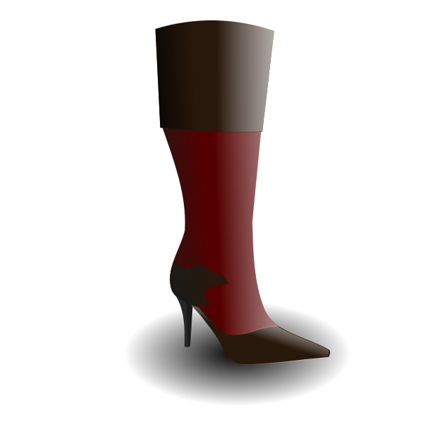SVG Women039s boot vector image