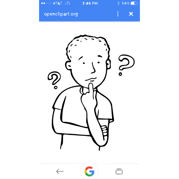 SVG Wondering kid illustration