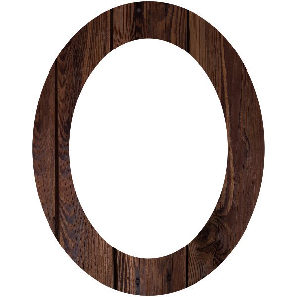 SVG Wood Frame Circular Shape
