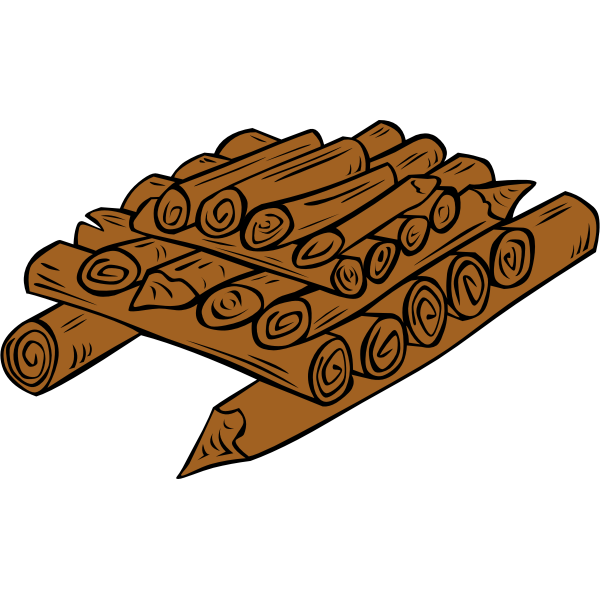 SVG Wood ready for campfire vector graphics