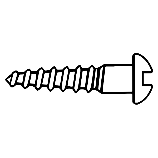 SVG Wood screw vector clip art
