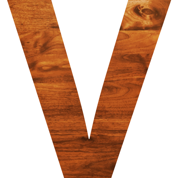 SVG Woode letter V