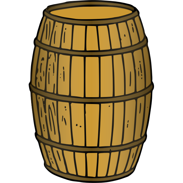 SVG Wooden barrel