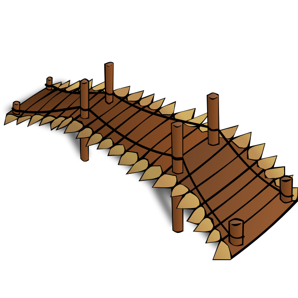 SVG Wooden bridge RPG map symbol vector clip art