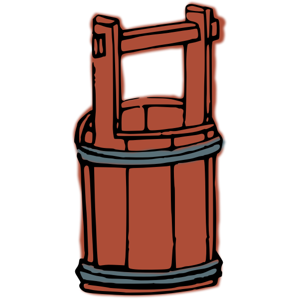 SVG Wooden bucket