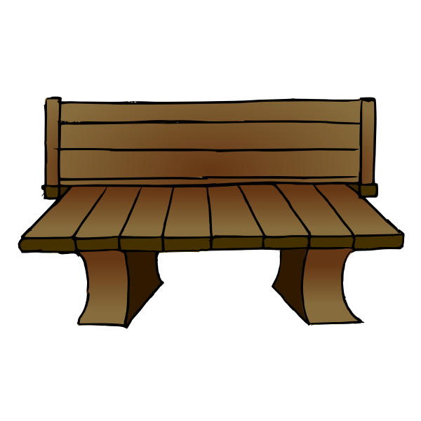 SVG wooden chair