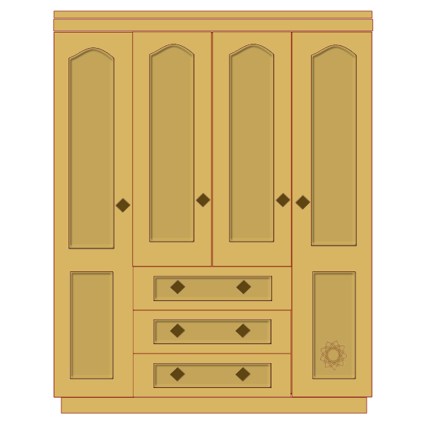 SVG Wooden closet