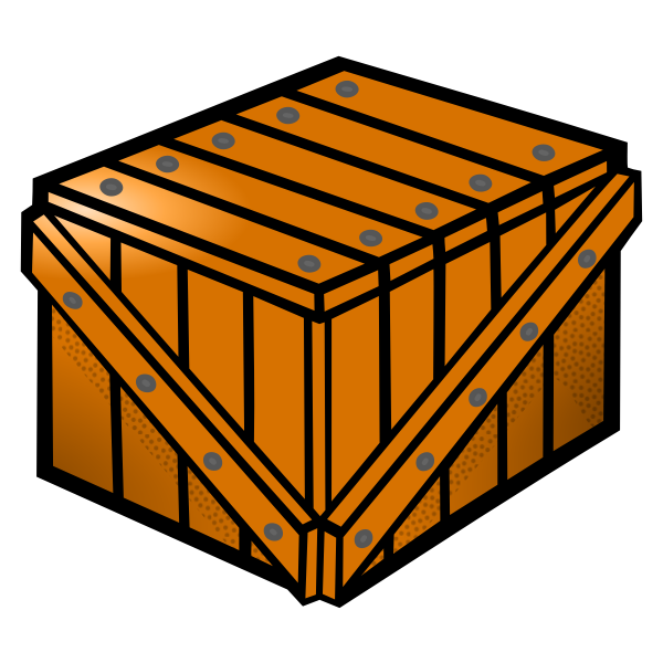 SVG Wooden crate