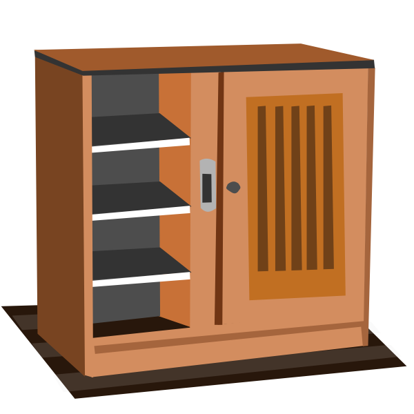 SVG Wooden cupboard