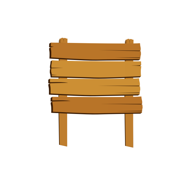 SVG Wooden empty sign