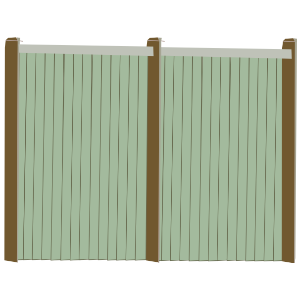 SVG Wooden fence