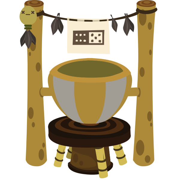 SVG Wooden fire bog