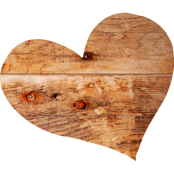 SVG Wooden Heart