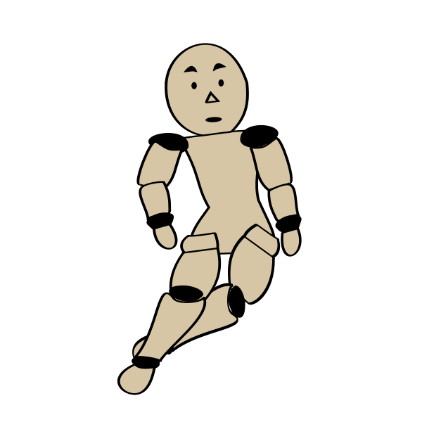 SVG Wooden puppet image