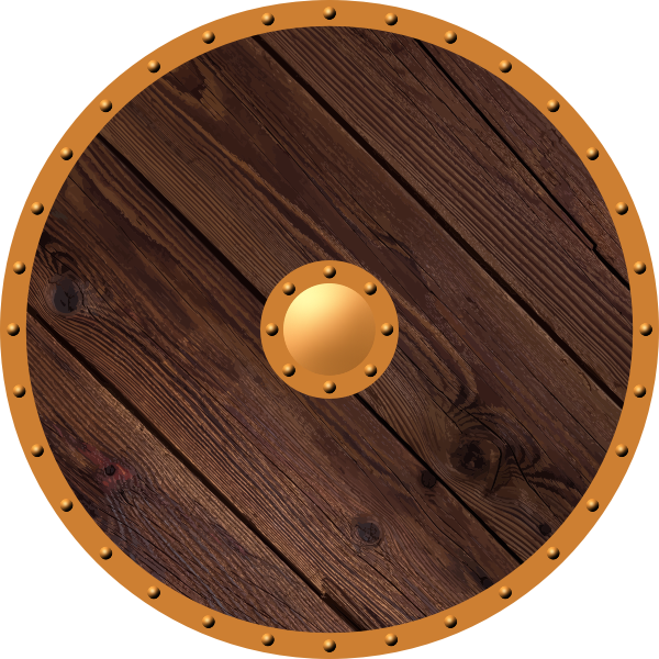 SVG Wooden shield