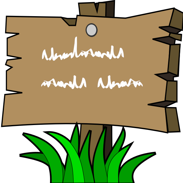 SVG Wooden sign