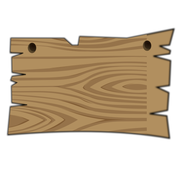 SVG Wooden sign post vector image