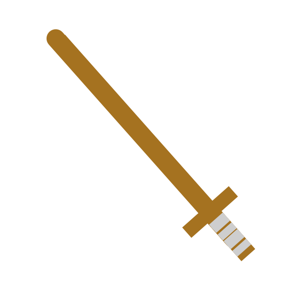 SVG Wooden sword