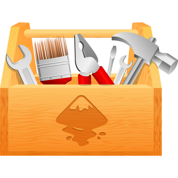 SVG Wooden toolbox