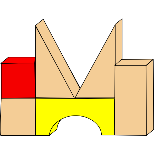 SVG Wooden toy blocks