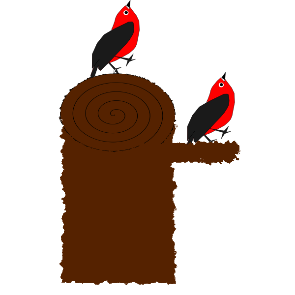 SVG Woodpeckers vector image