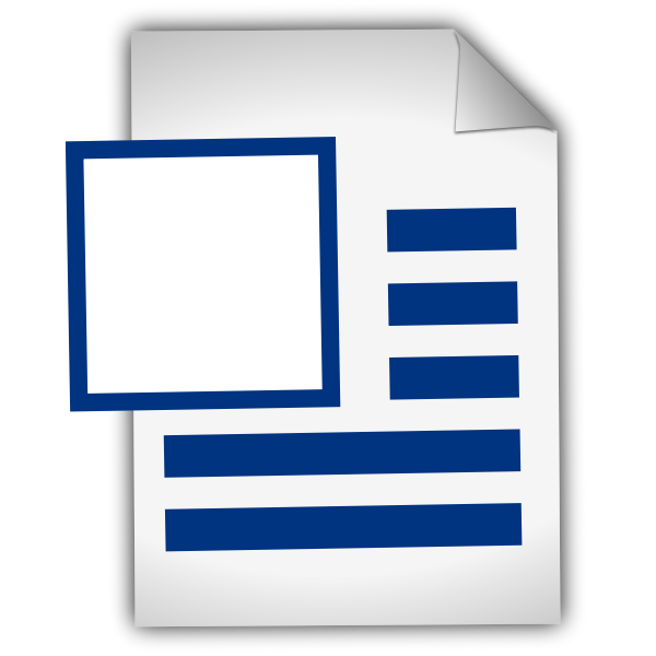 SVG Word file icon vector drawing