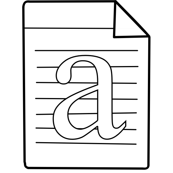 SVG Word file vector image