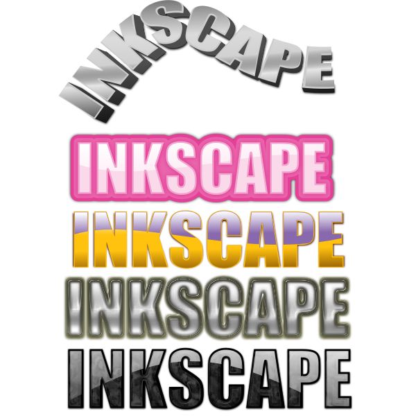 SVG word inkscape