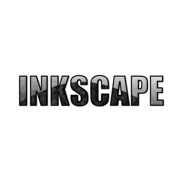 SVG Word Inkscape black