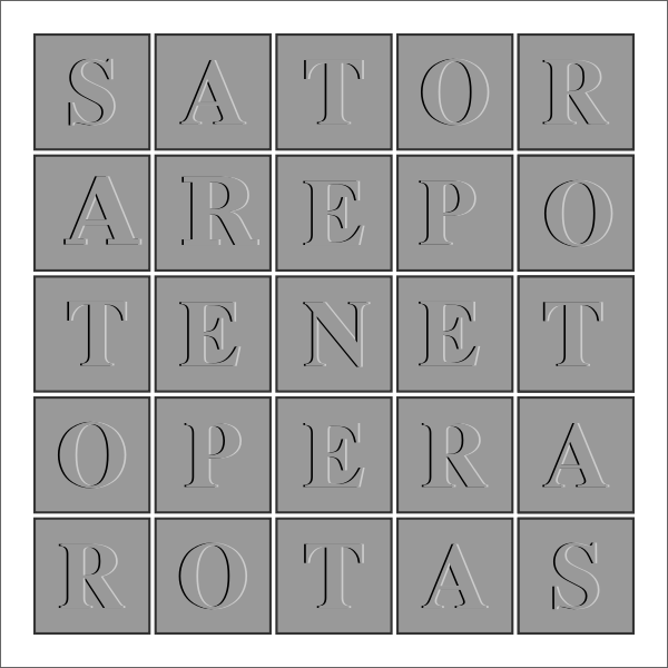 SVG Word squares