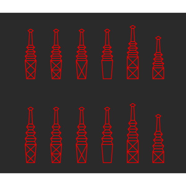 SVG Word War I Tesla tower vector image