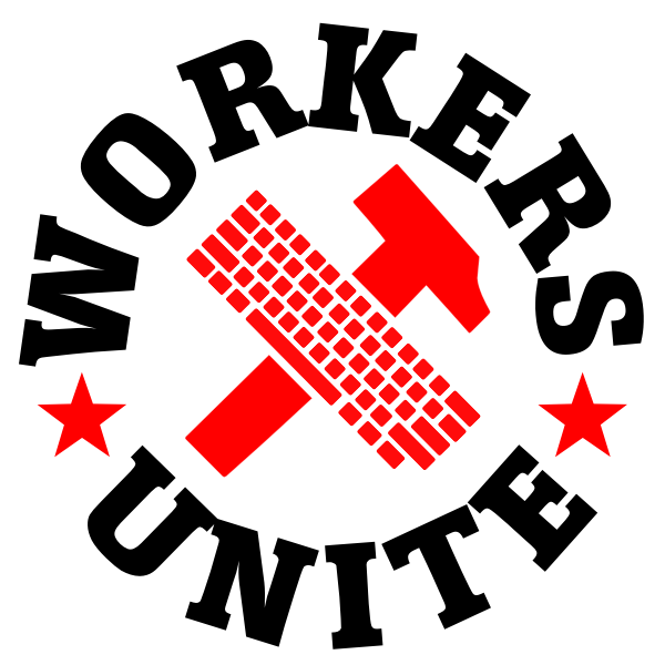 SVG Workers unite sign vector image